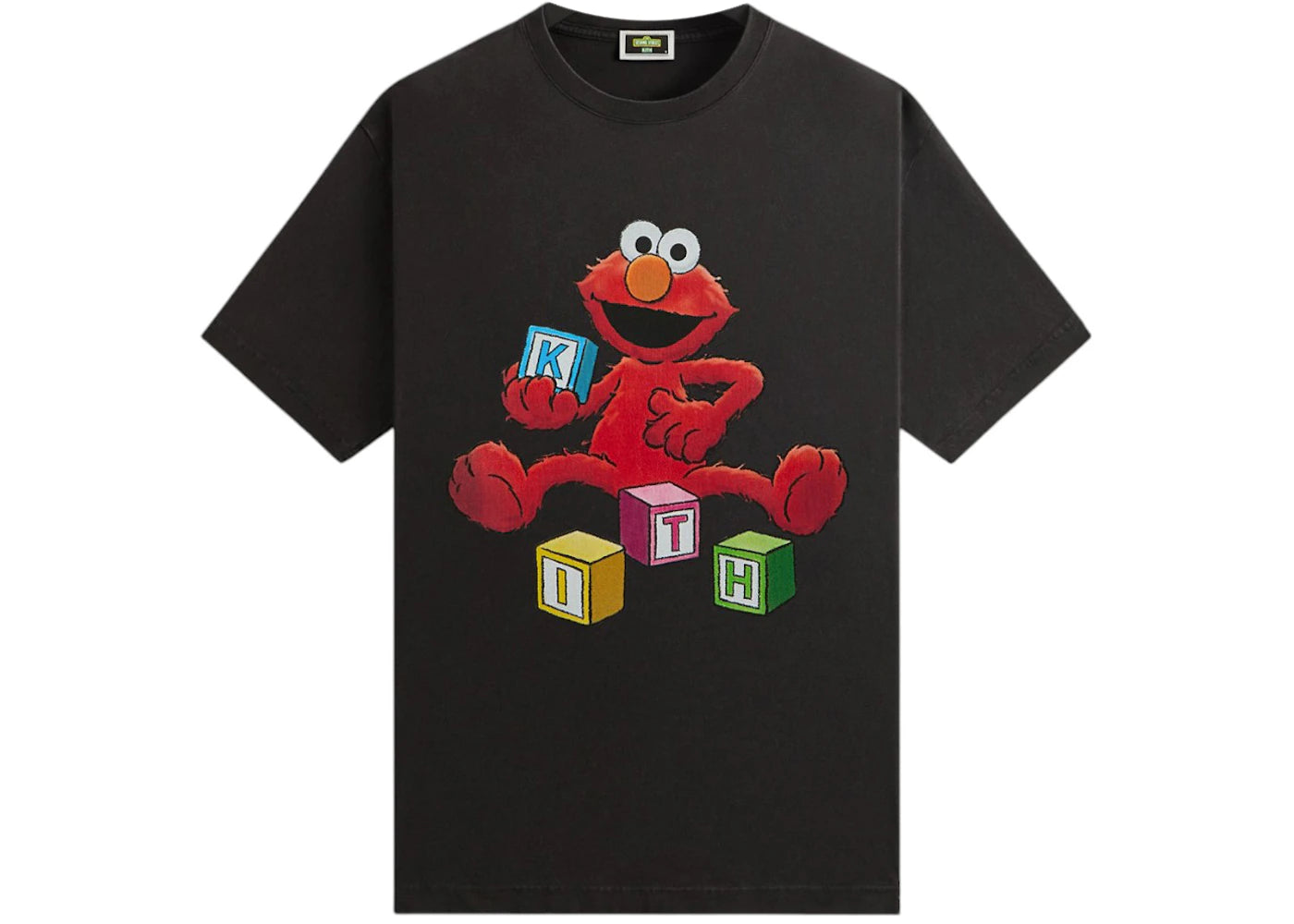 Kith x Sesame Street Alphabet Vintage Tee Black