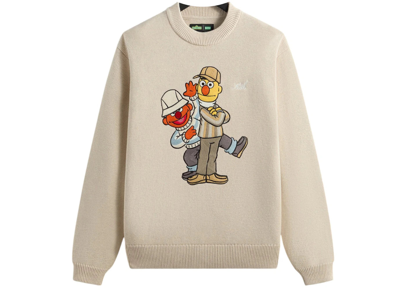 Kith x Sesame Street Bert & Earnie Crewneck Sweater Sandy Heather