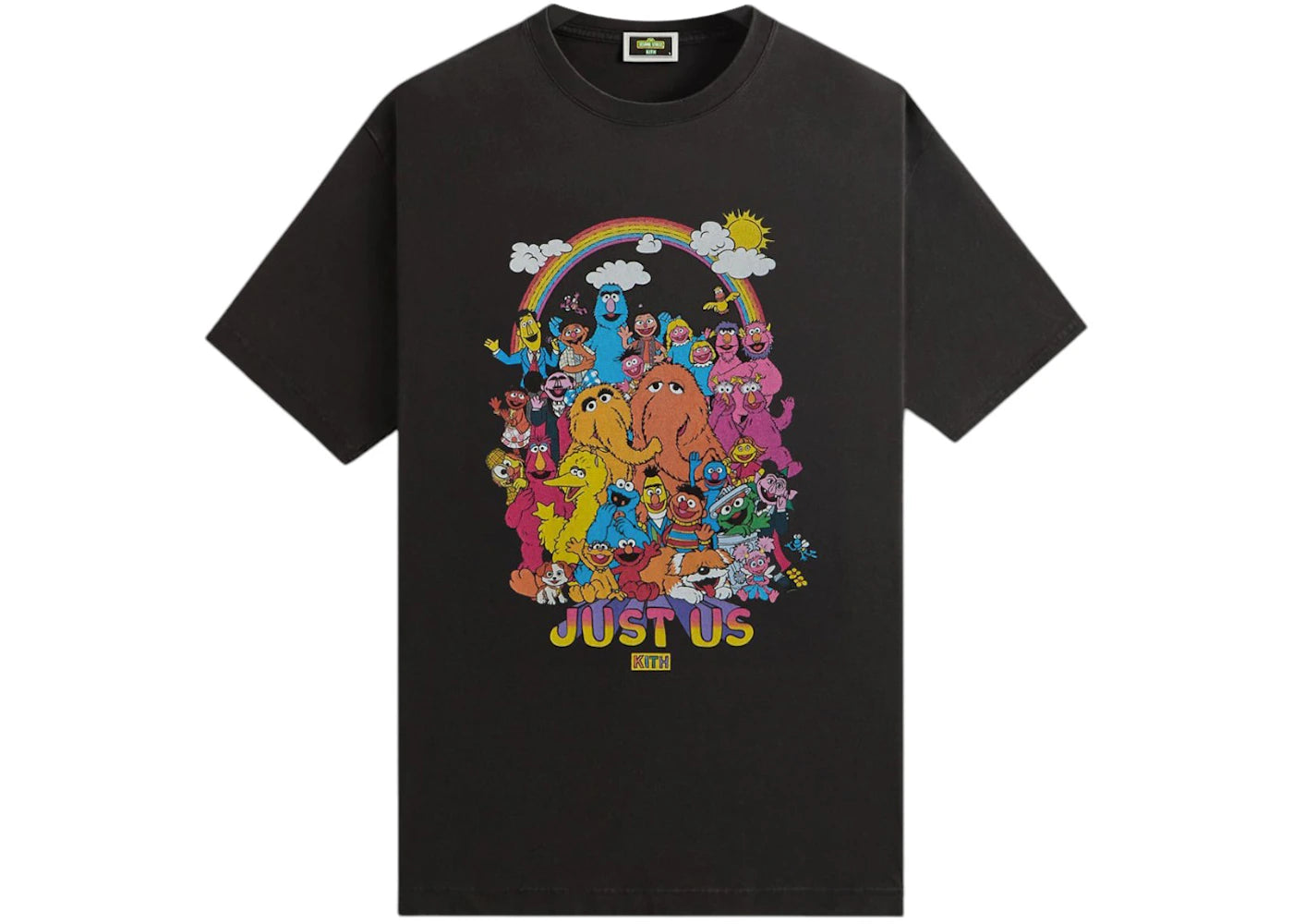 Kith x Sesame Street Characters Vintage Tee Black