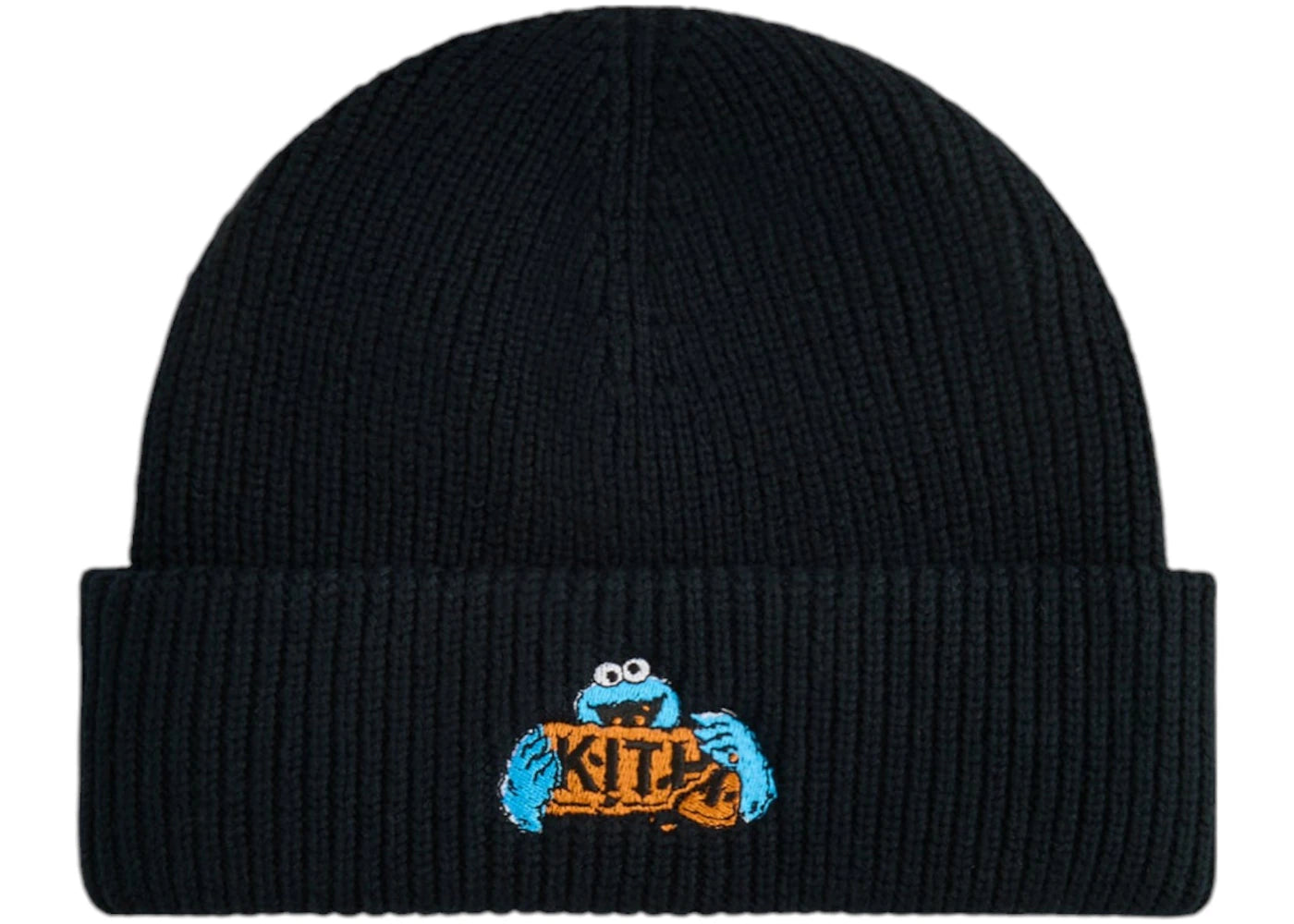 Kith x Sesame Street Cookie Monster Mia Beanie Black