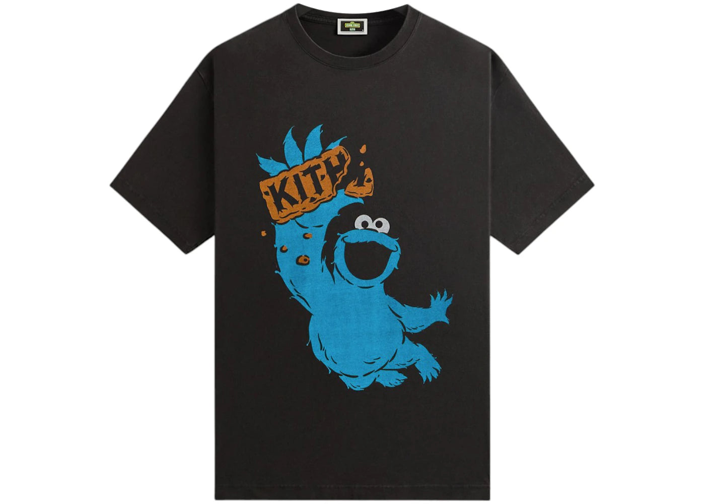 Kith x Sesame Street Cookie Monster Vintage Tee Black