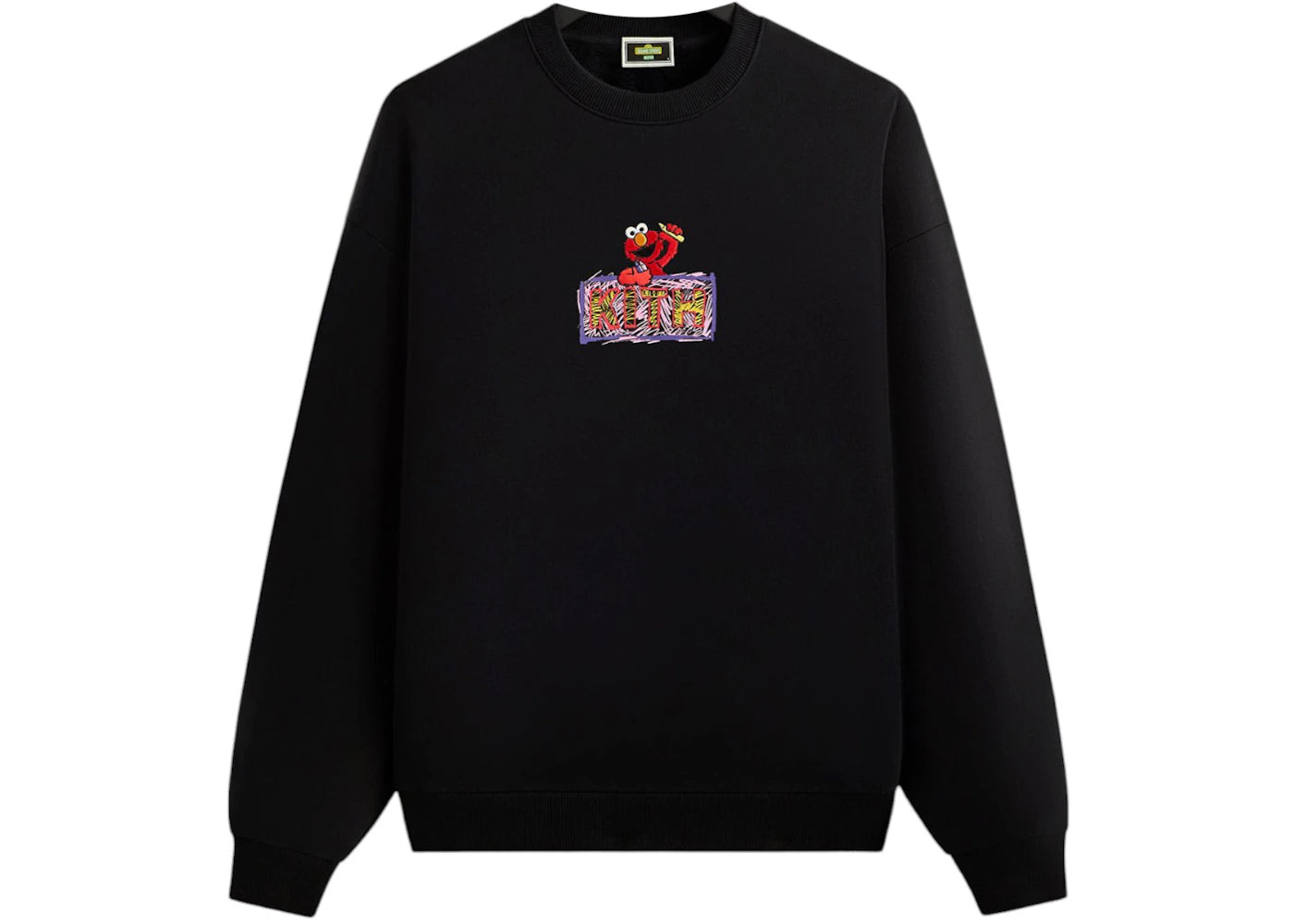 Kith x Sesame Street Elmo Nelson Crewneck Black