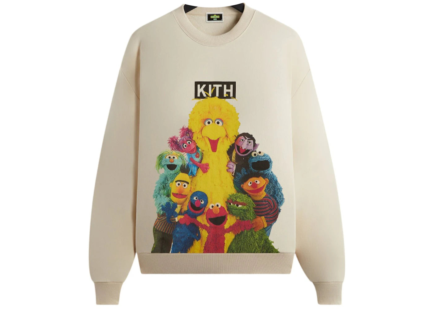 Kith x Sesame Street Group Hug Nelson Crewneck Waffle