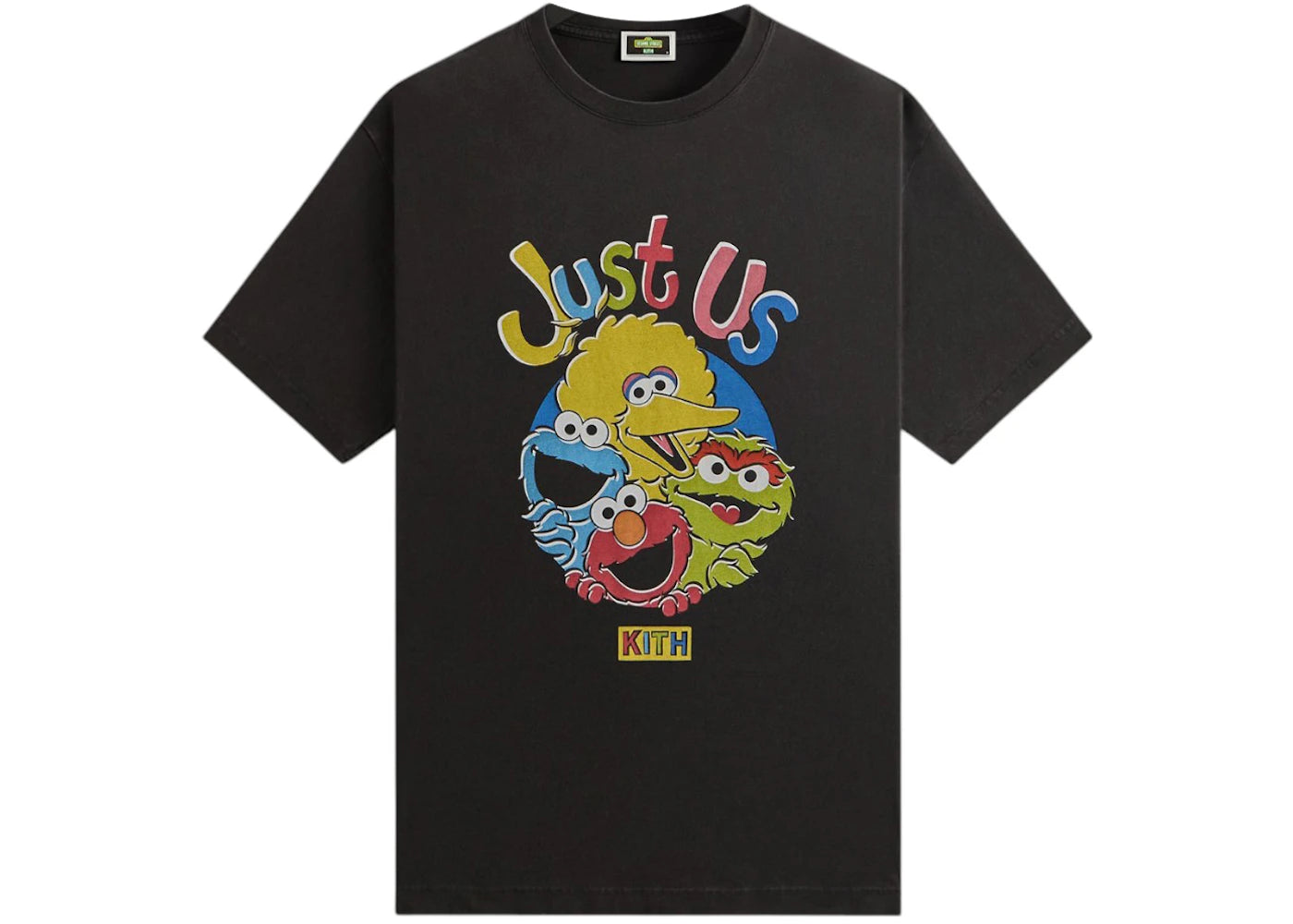 Kith x Sesame Street Just Us Vintage Tee Black