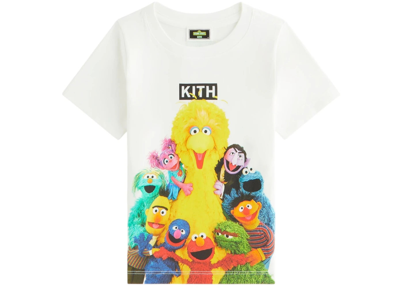 Kith x Sesame Street Kids Group Hug Tee White