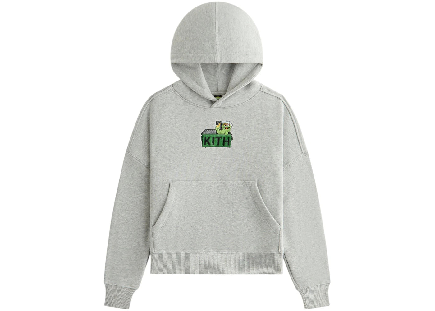 Kith x Sesame Street Kids Oscar Nelson Hoodie Medium Heather Grey