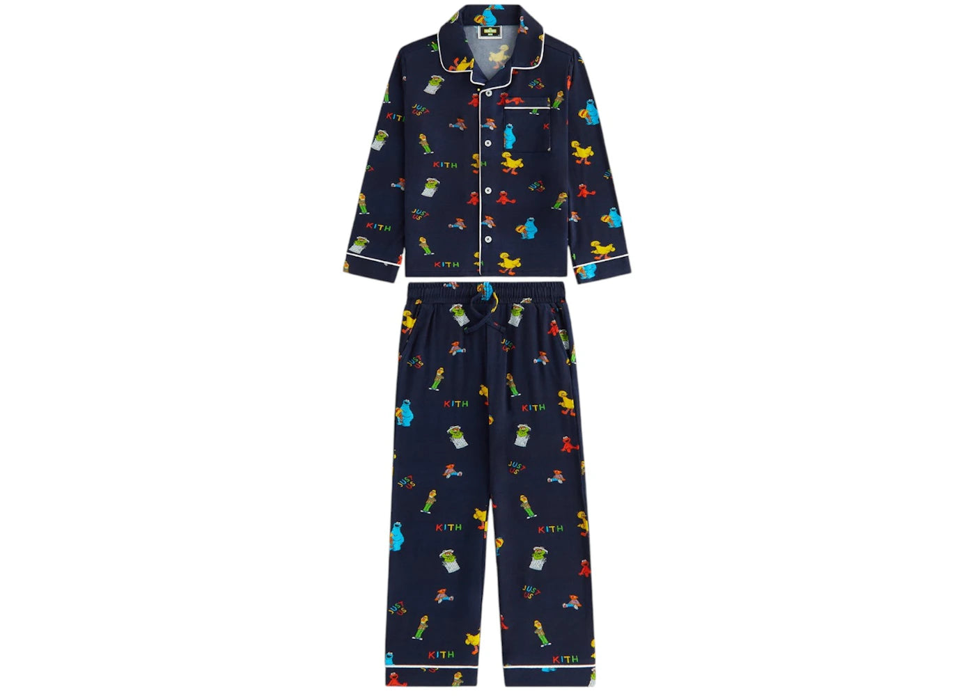 Kith x Sesame Street Kids Pajama Set Nocturnal