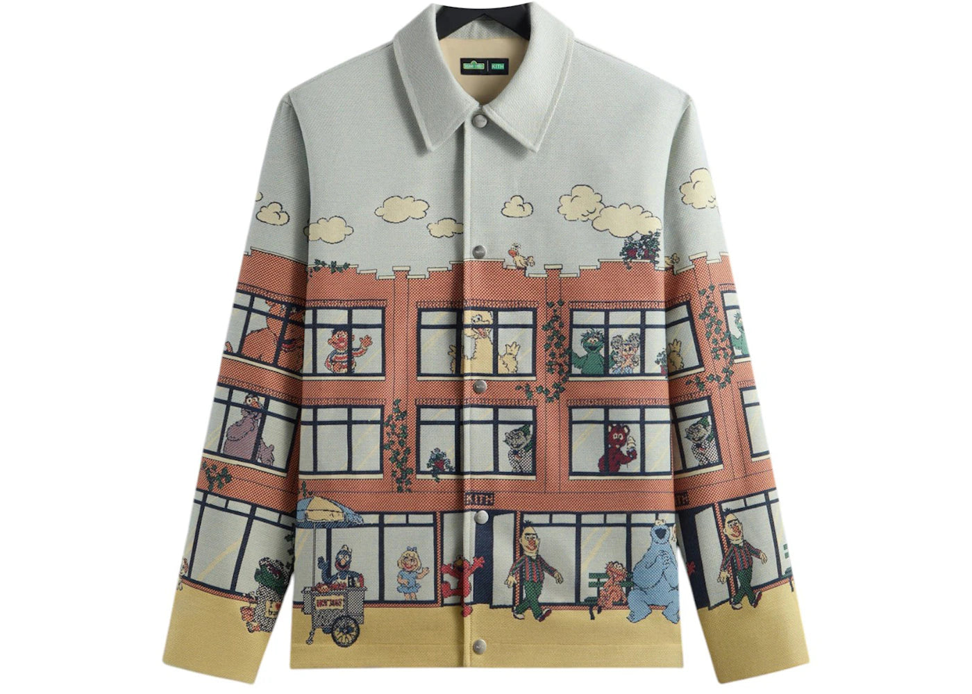 Kith x Sesame Street Lafayette St Tapestry Jacket Powder