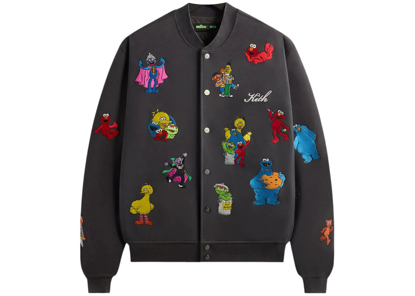 Kith x Sesame Street Marvin Bomber Jacket Hematite