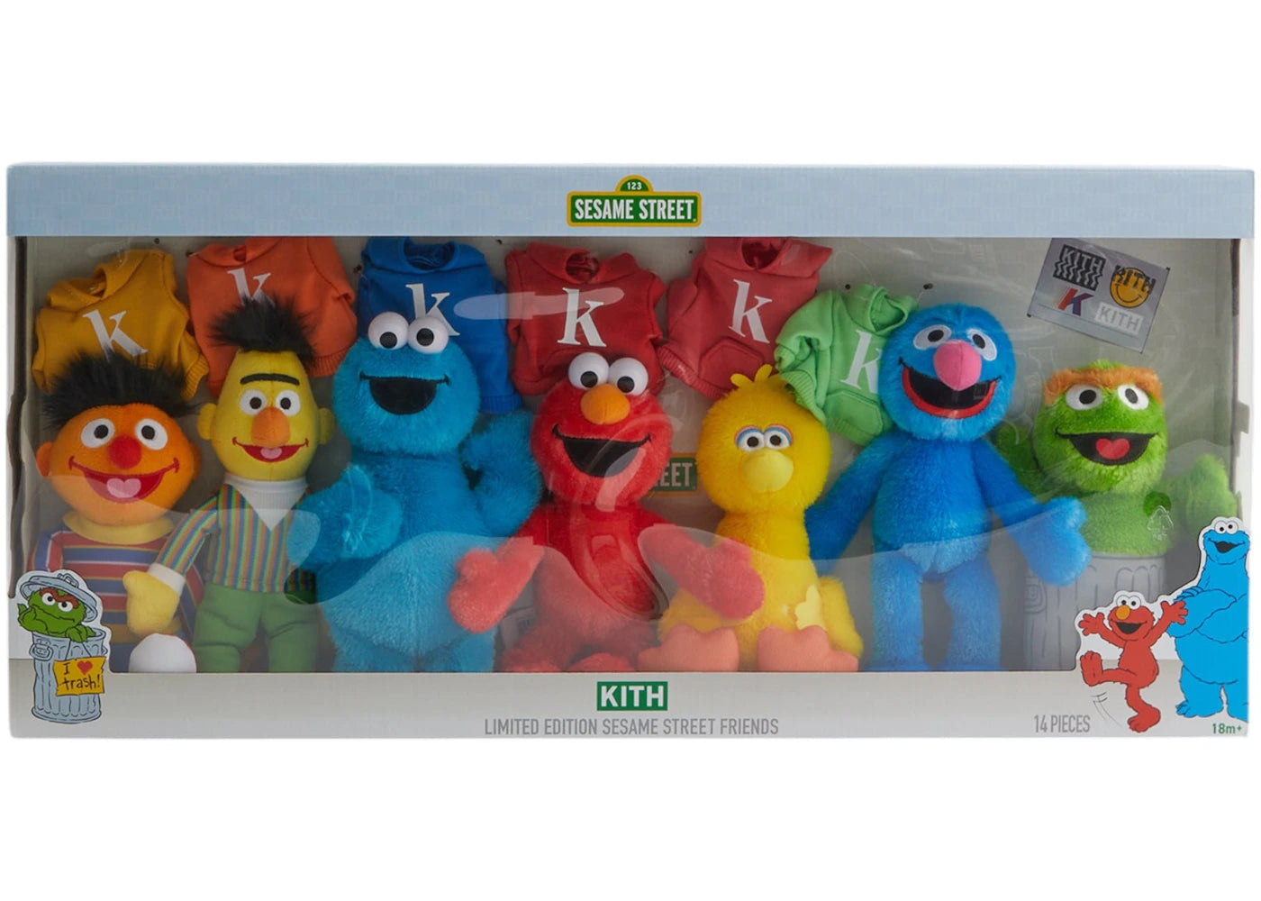 Kith x Sesame Street Plush Set Multi