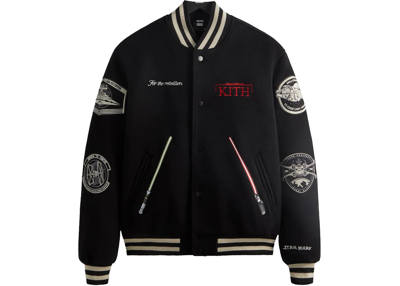 Kith x STAR WARS Jedi Varsity Jacket Black PH