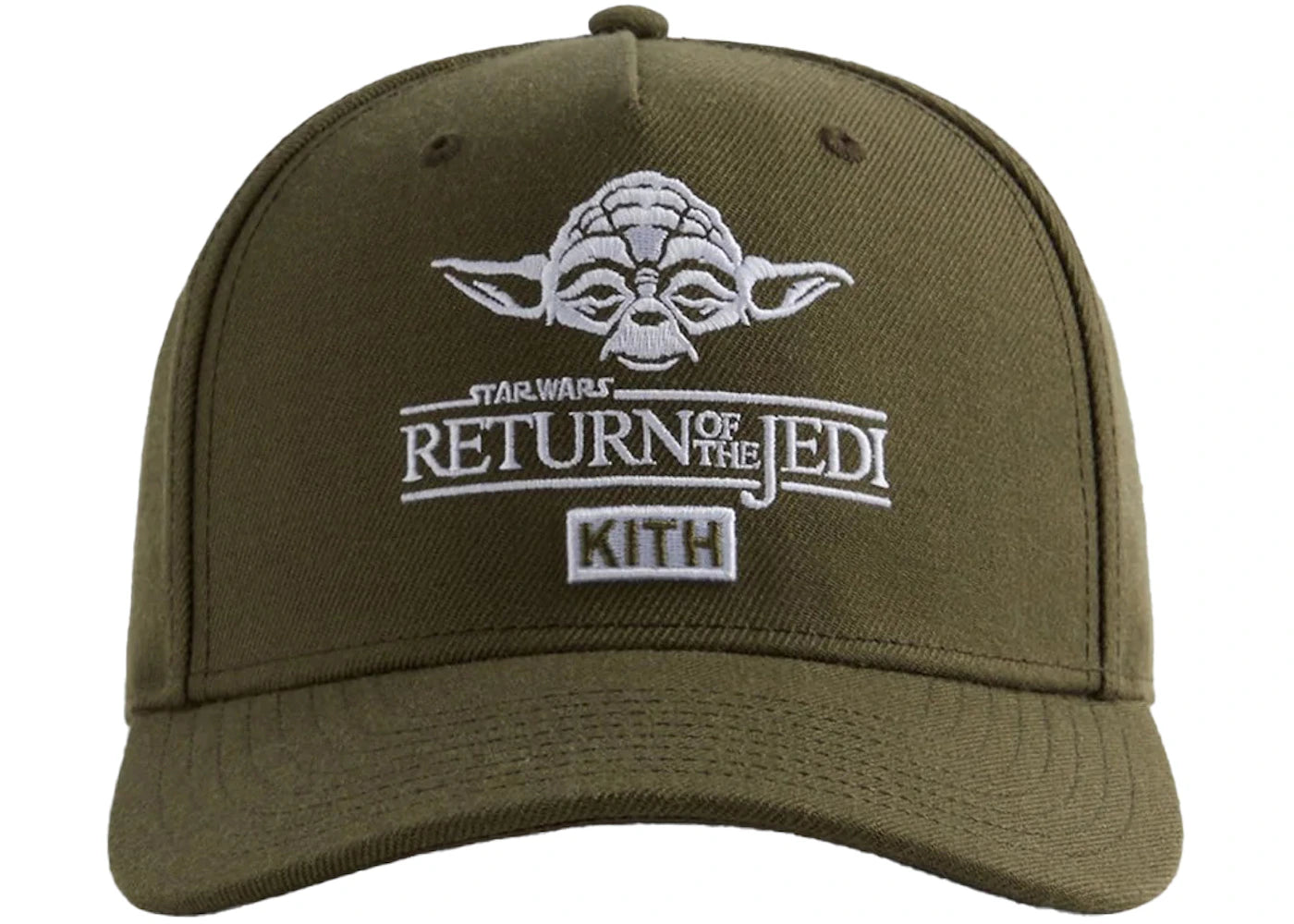 Kith x STAR WARS Yoda Pinch Crown Snapback Hat Cypress PH