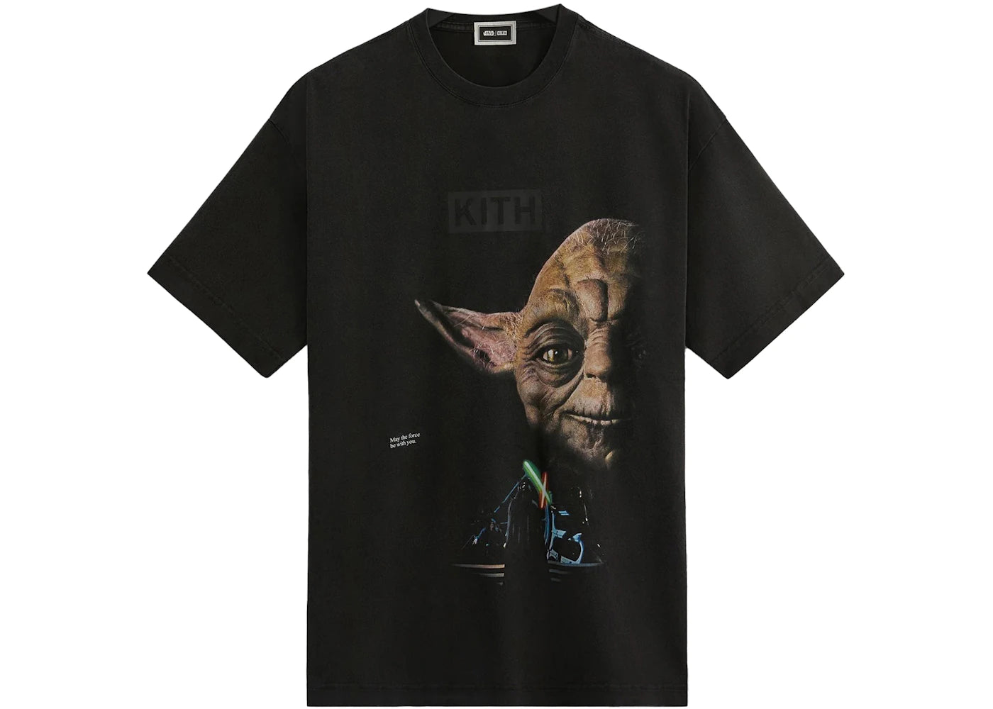 Kith x STAR WARS Yoda Vintage Tee Black PH