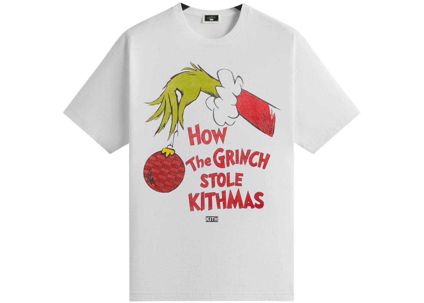 Kith x The Grinch Book Title Vintage Tee White