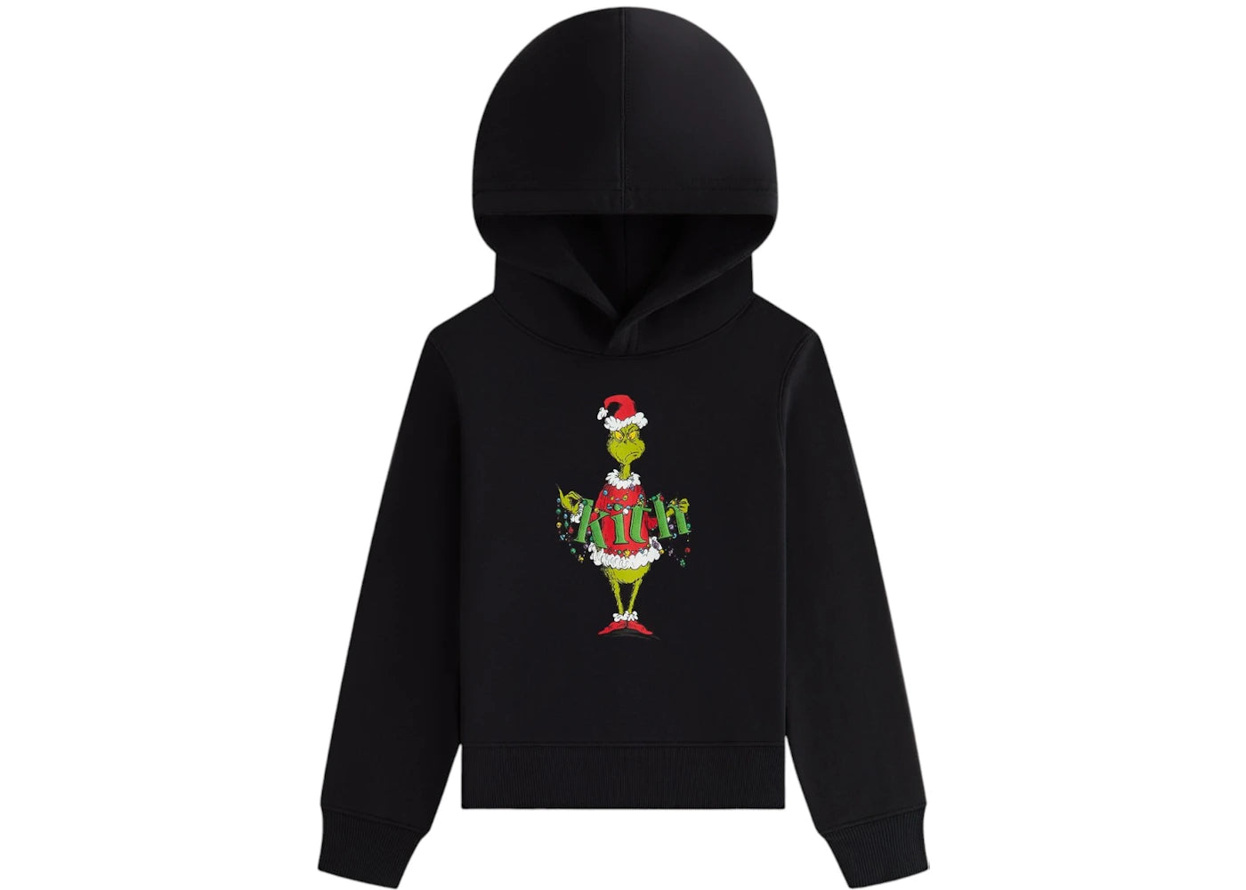 Kith x The Grinch Kids Ornament Williams Hoodie Black