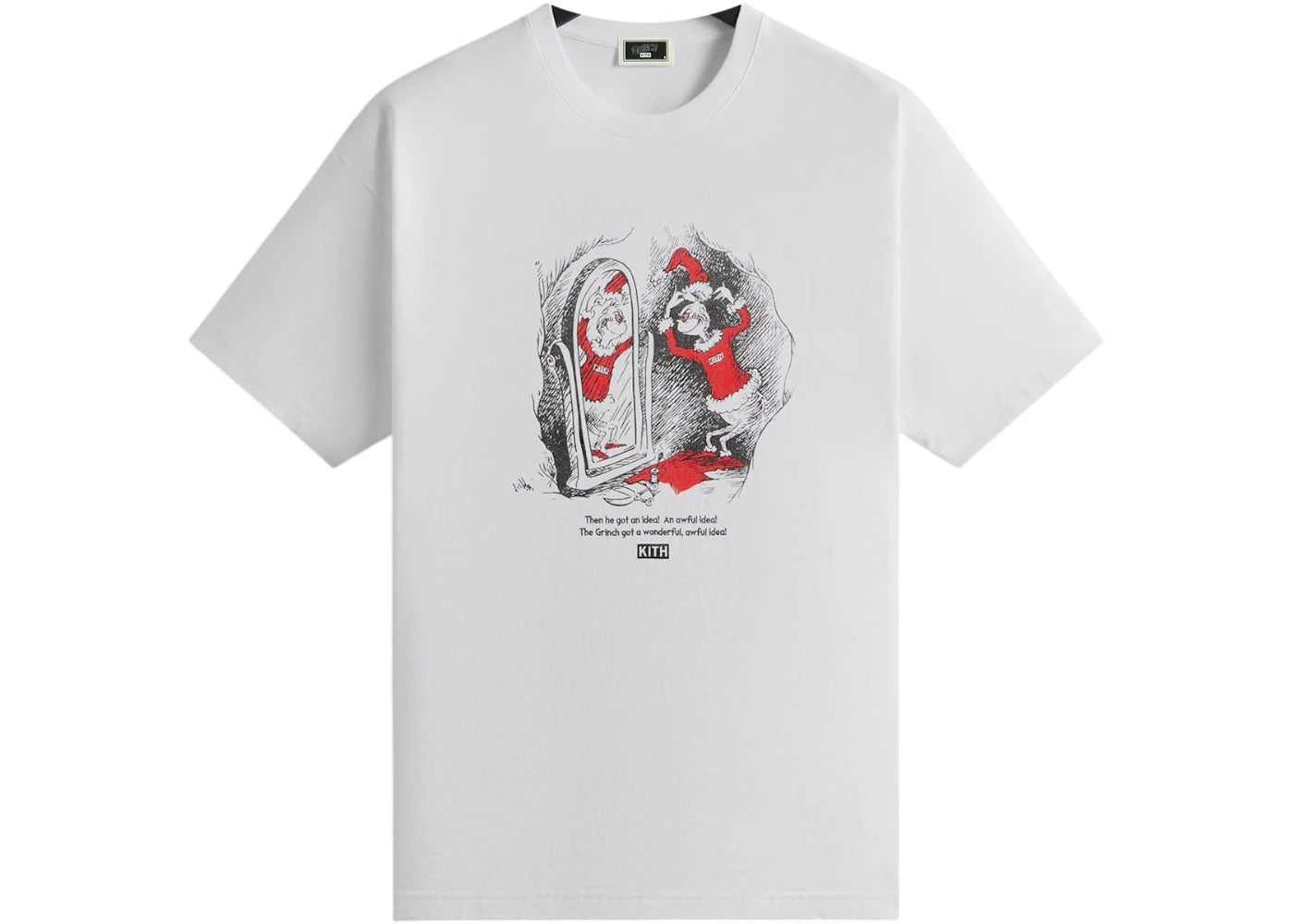 Kith x The Grinch Santa Vintage Tee White