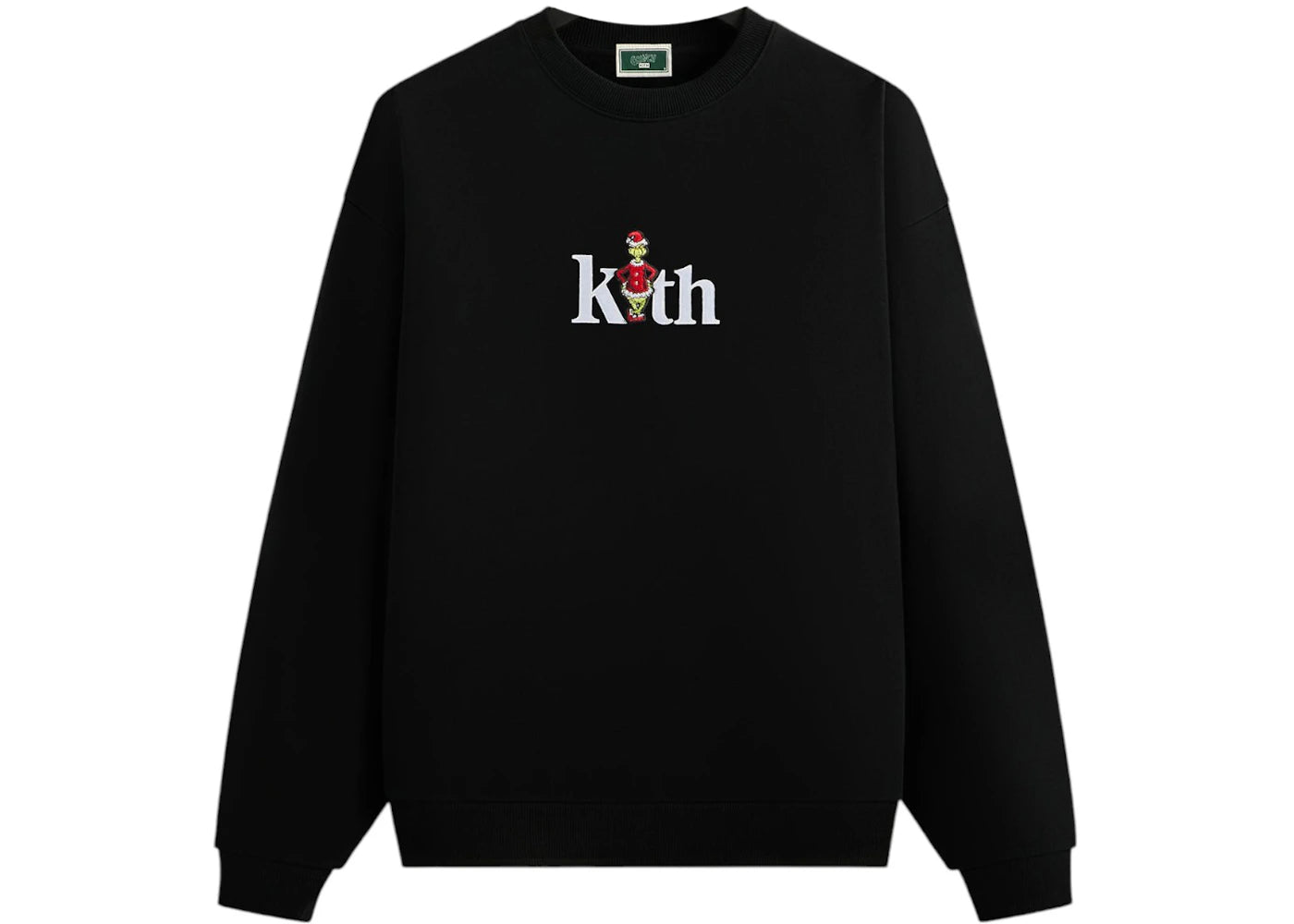 Kith x The Grinch Serif Nelson Crewneck Black Beauty