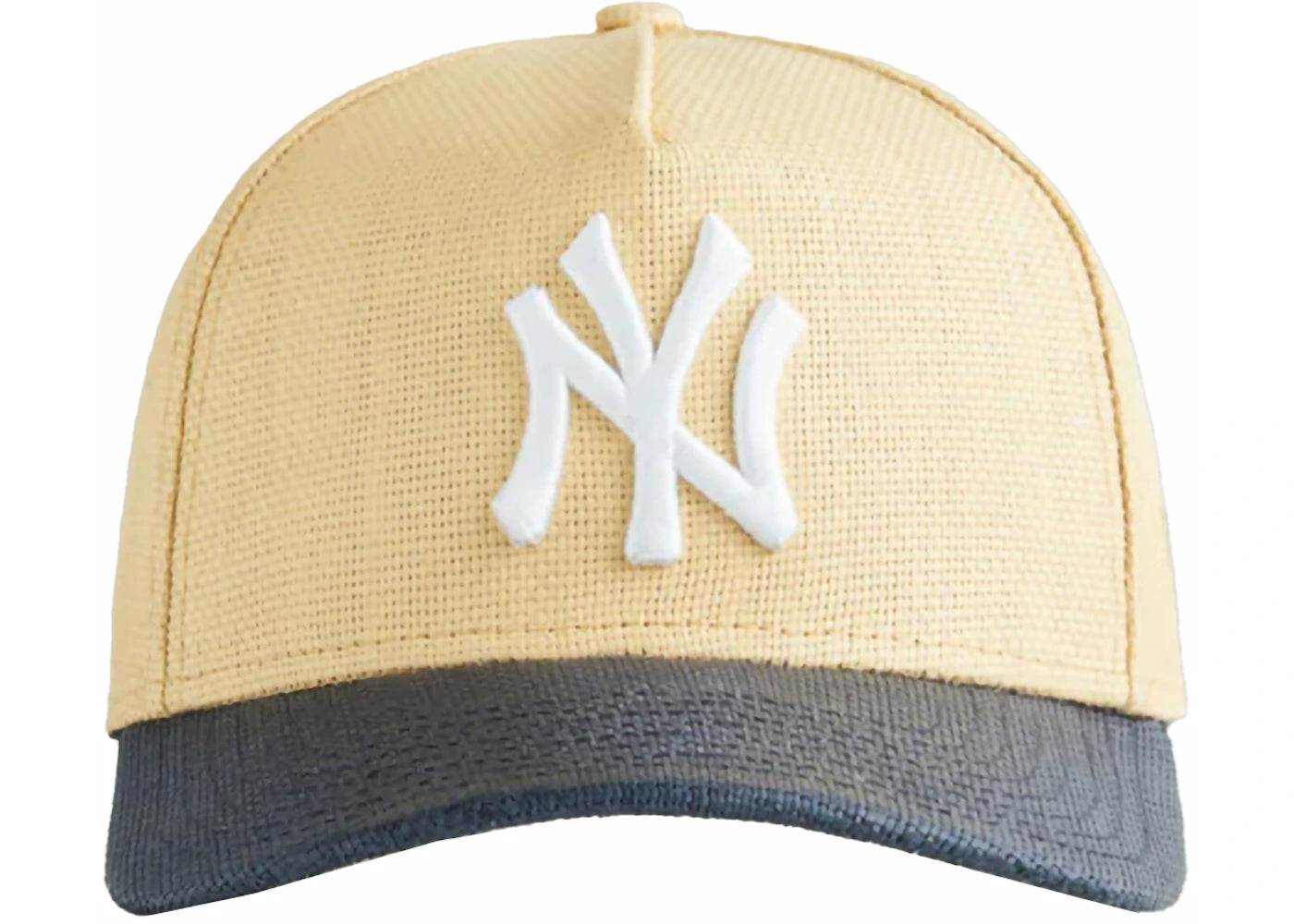 Kith x The New York Yankees Raffia 9Forty A-Frame Snapback Sandrift