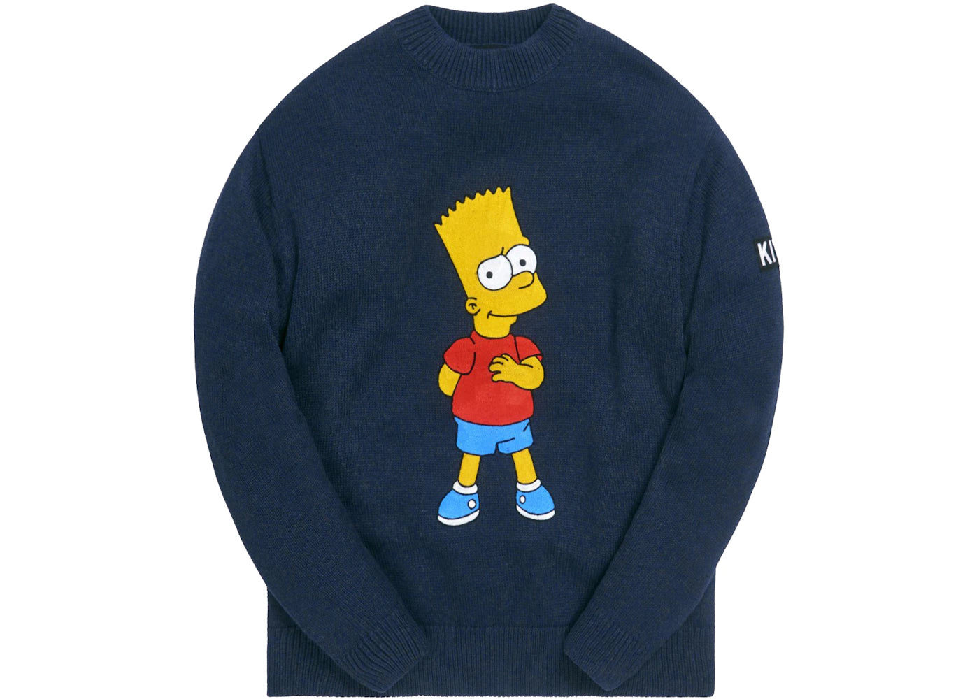 Kith x The Simpsons Bart Intarsia Sweater Navy/Multi