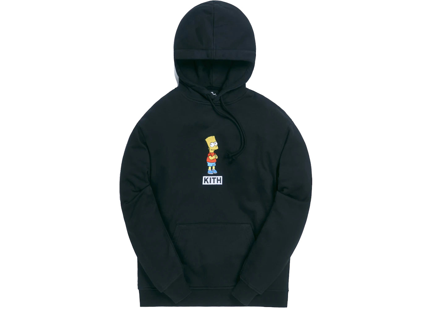 Kith x The Simpsons Bart Logo Hoodie Black