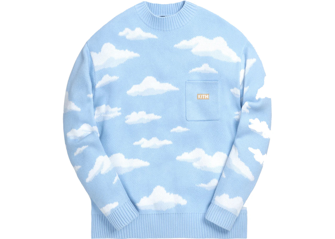 Kith x The Simpsons Cloud Intarsia Sweater Blue