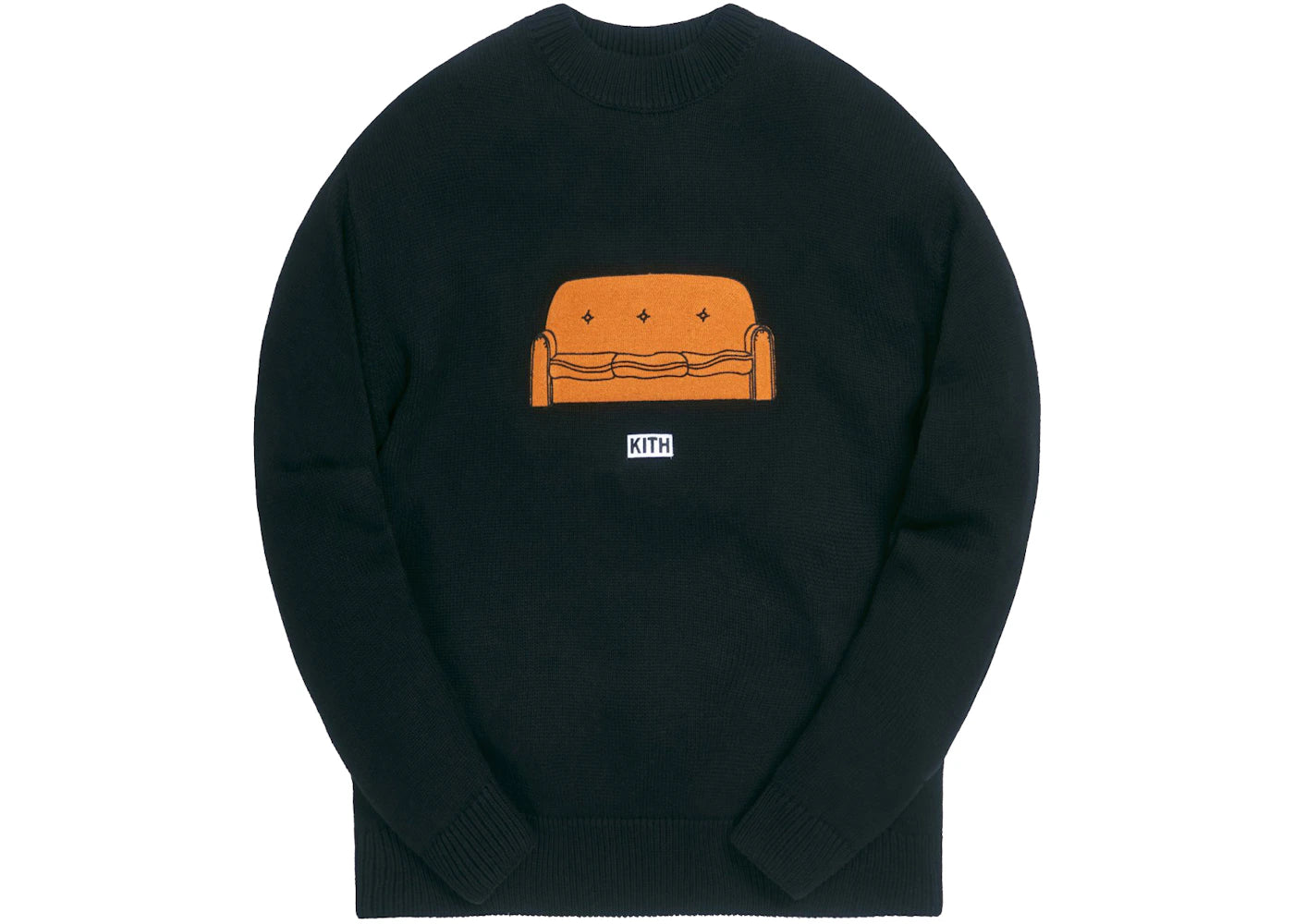 Kith x The Simpsons Couch Intarsia Sweater Black