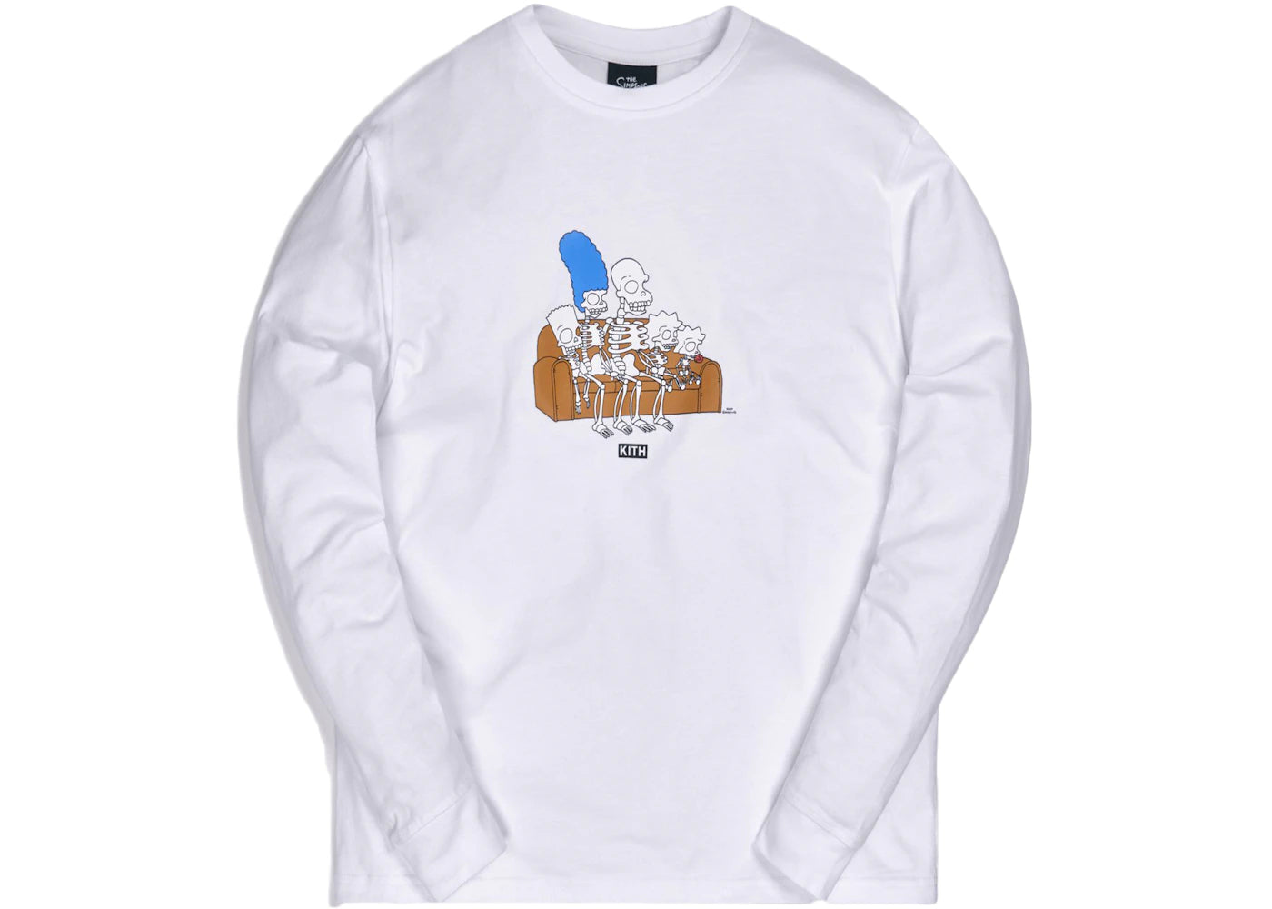 Kith x The Simpsons Couch L/S Tee White