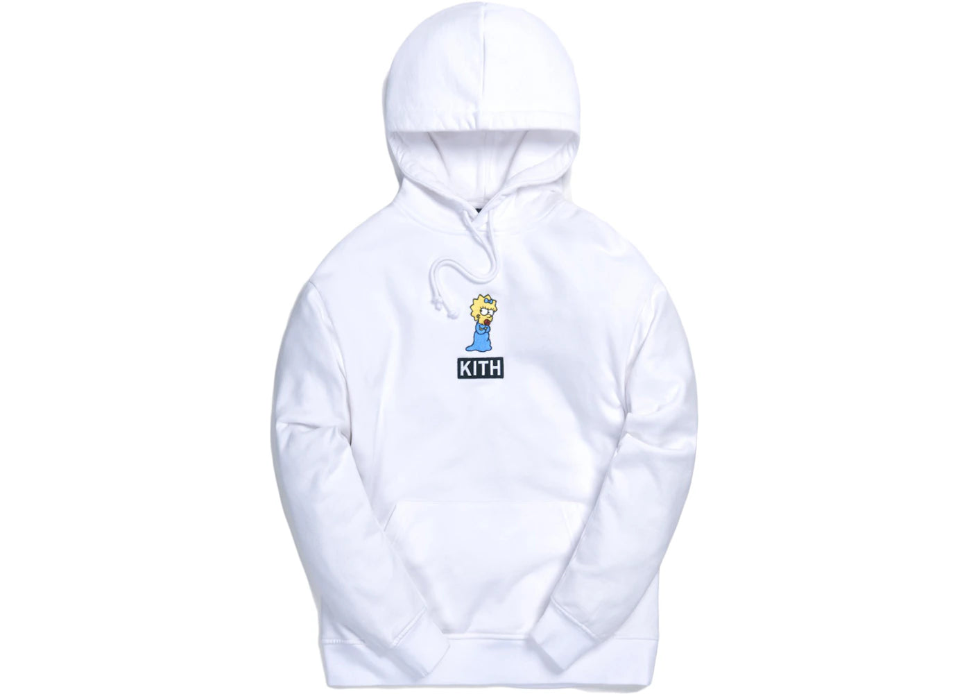 Kith x The Simpsons Maggie Logo Hoodie White