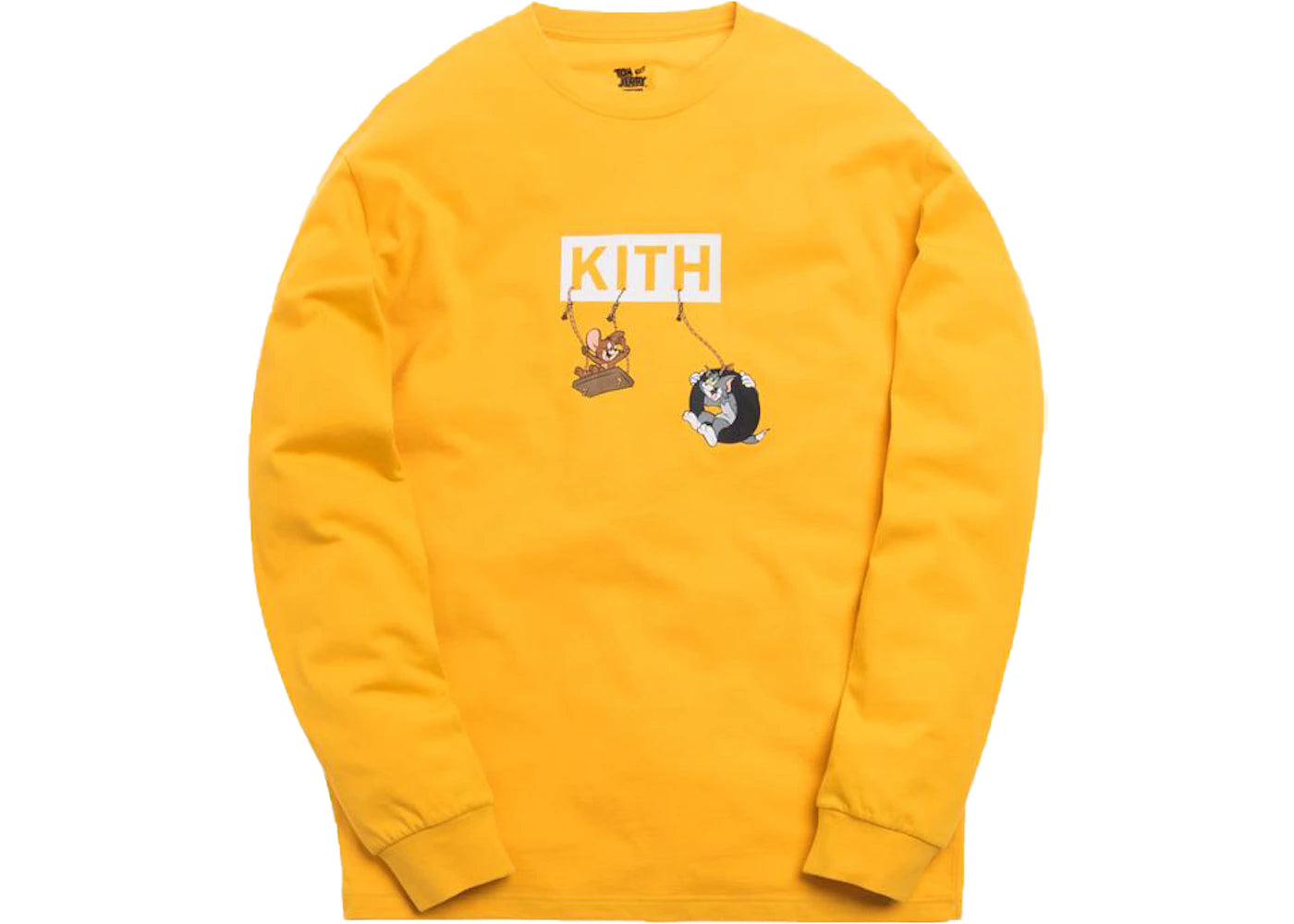 Kith x Tom & Jerry L/S Friends Tee Yellow