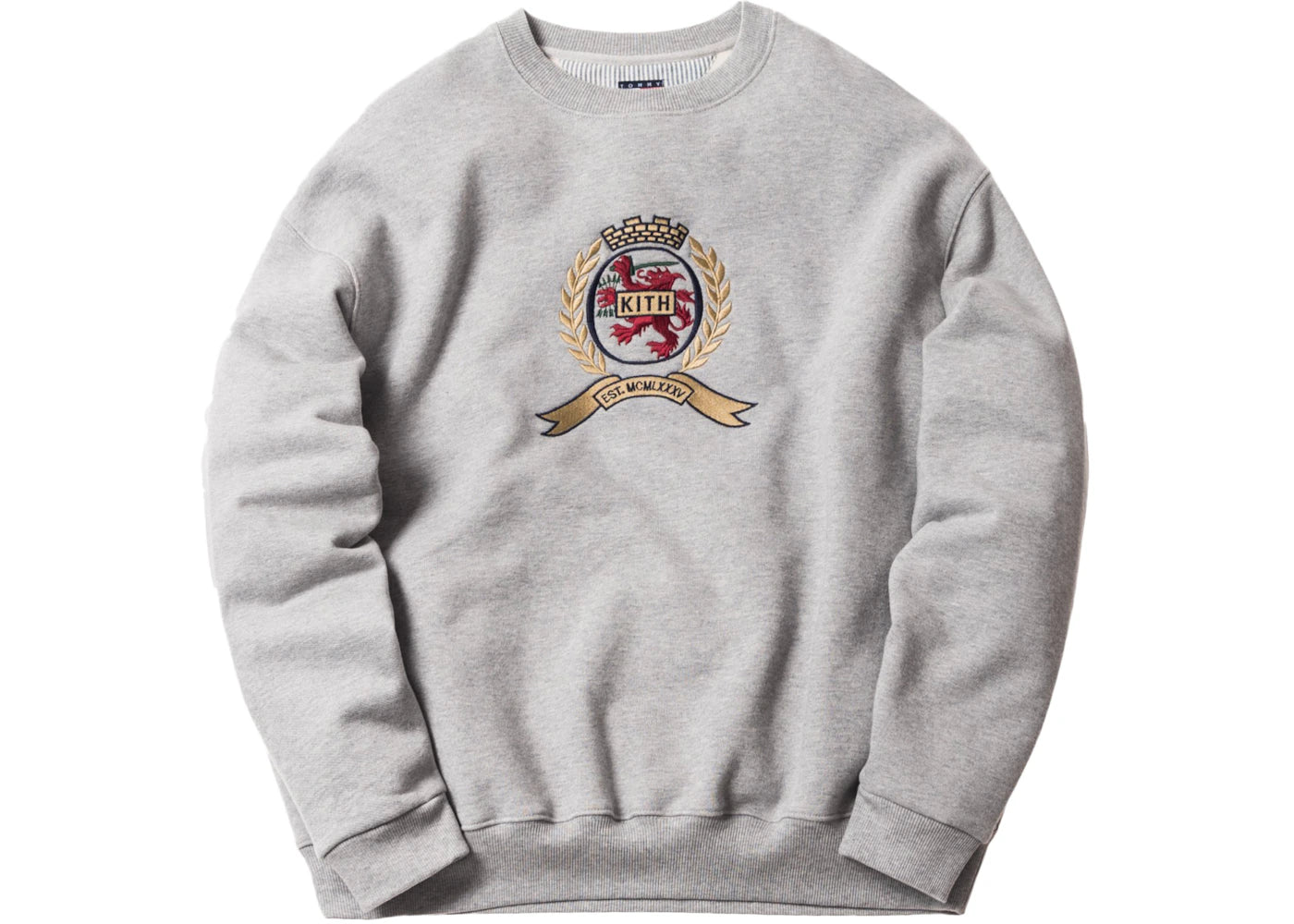 Kith x Tommy Hilfiger Crest Crewneck Grey