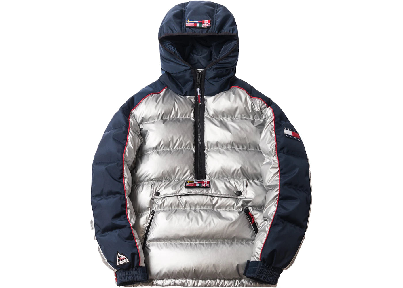 Kith x Tommy Hilfiger Expedition Puffer Pullover Silver