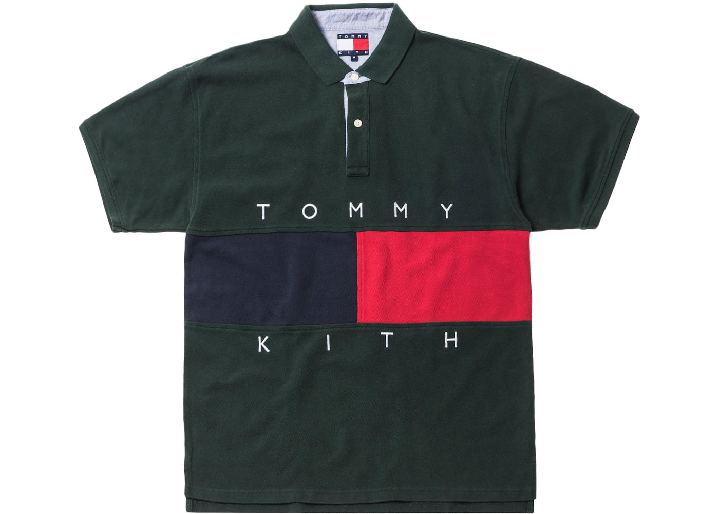 Kith x Tommy Hilfiger Flag S/S Polo Forest