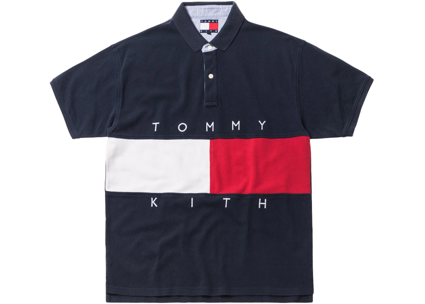 Kith x Tommy Hilfiger Flag S/S Polo Navy