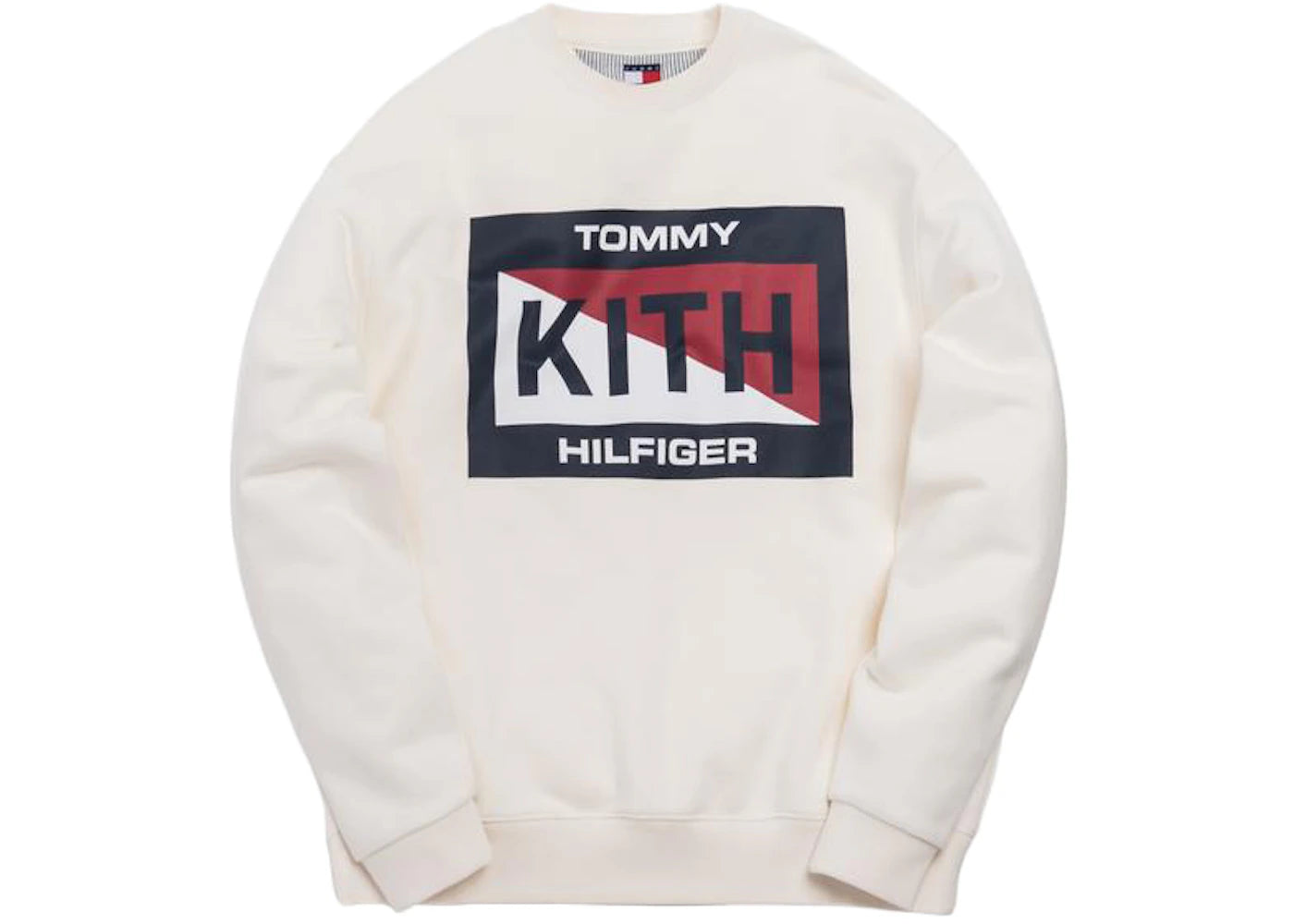 Kith x Tommy Hilfiger Slash Logo Crewneck Cream