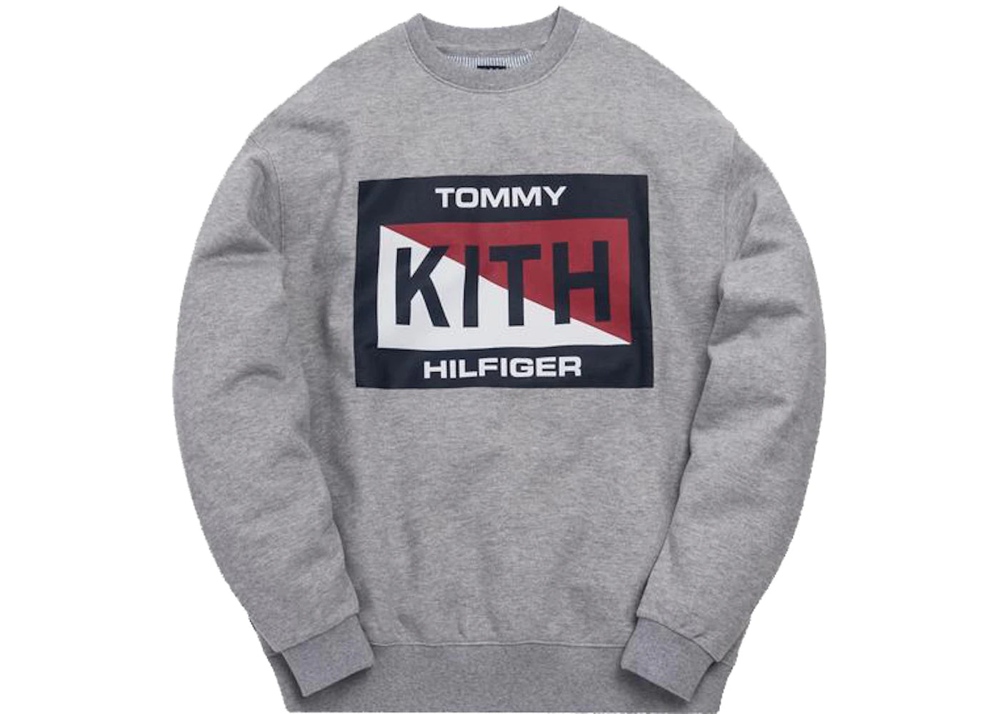 Kith x Tommy Hilfiger Slash Logo Crewneck Grey