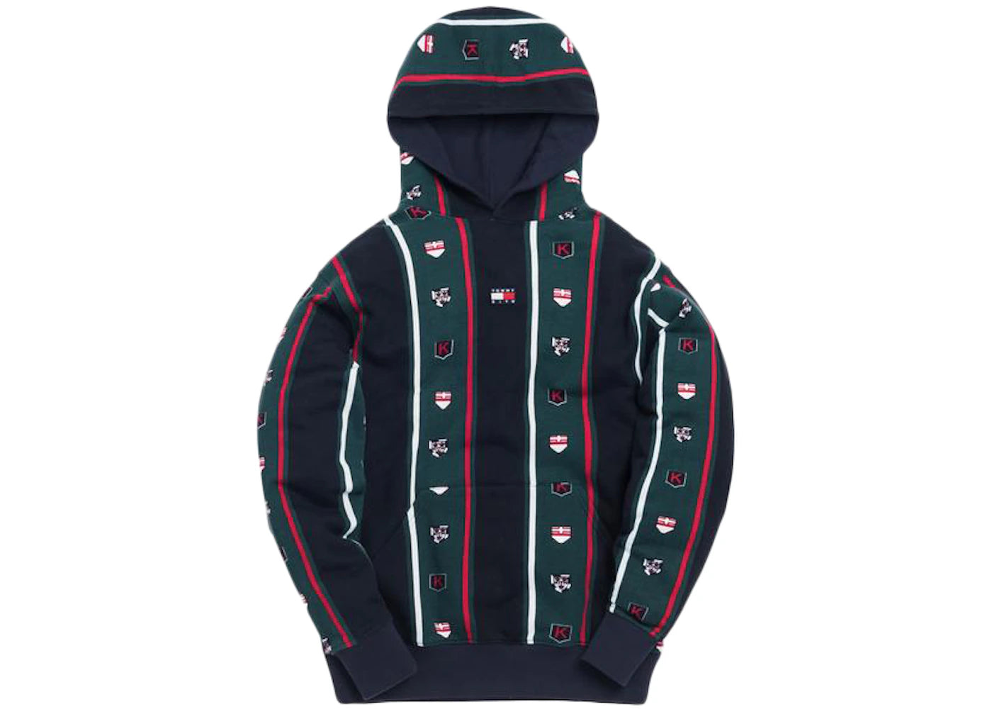 Kith x Tommy Hilfiger Stripe Hoodie Forest/Navy