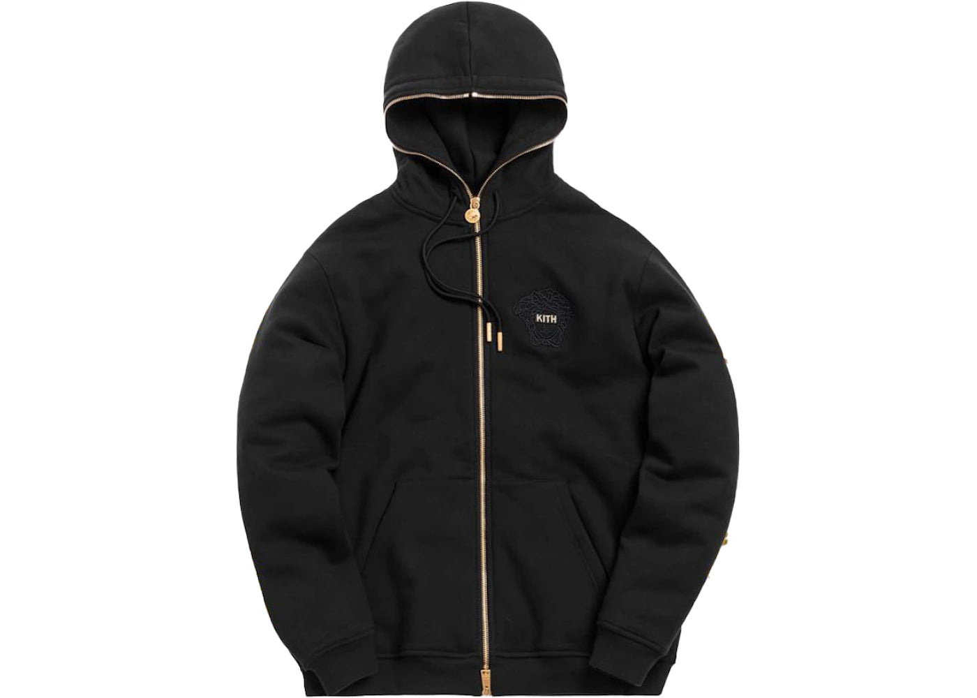 Kith x Versace Full Zip Hoodie Black