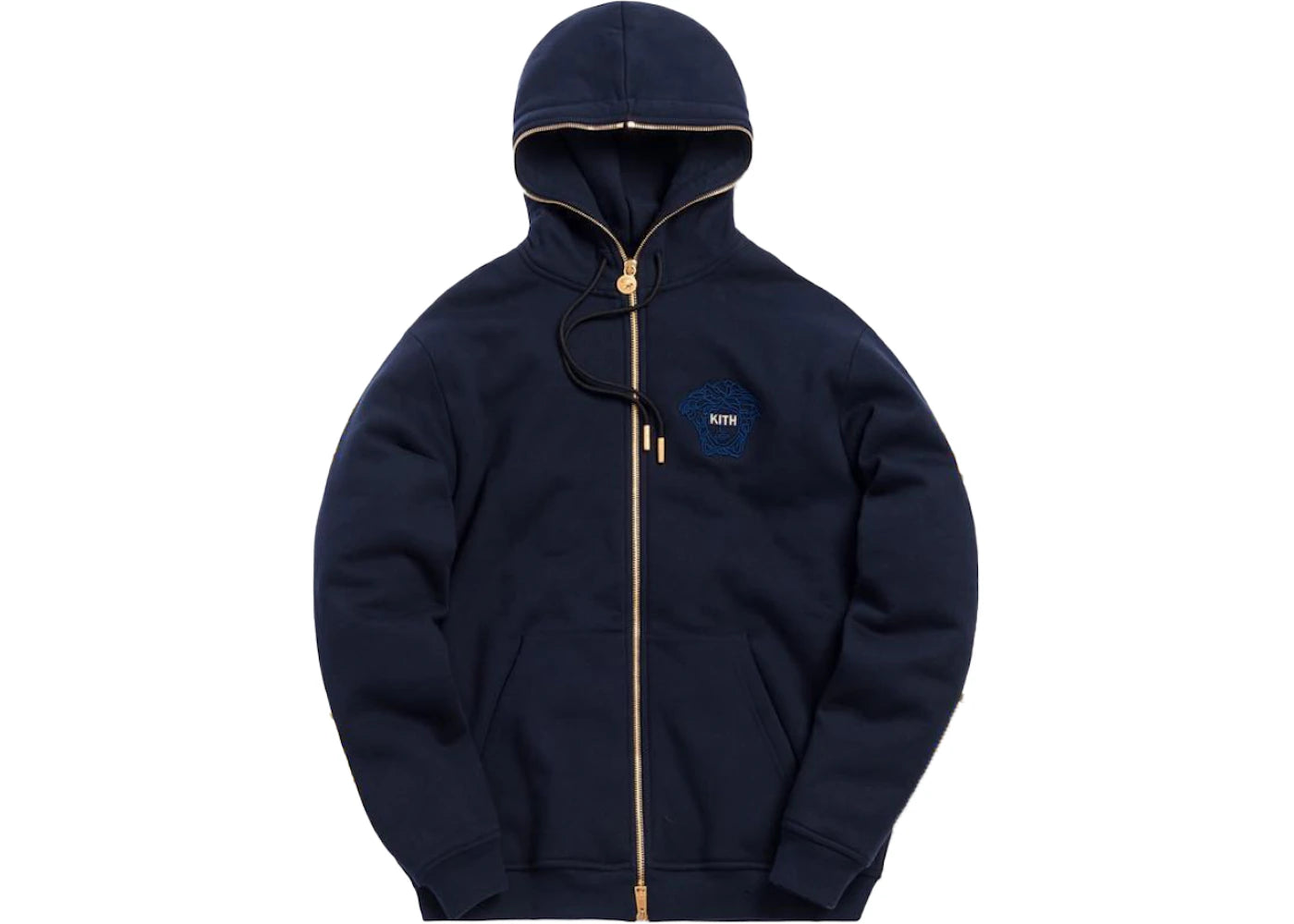 Kith x Versace Full Zip Hoodie Navy