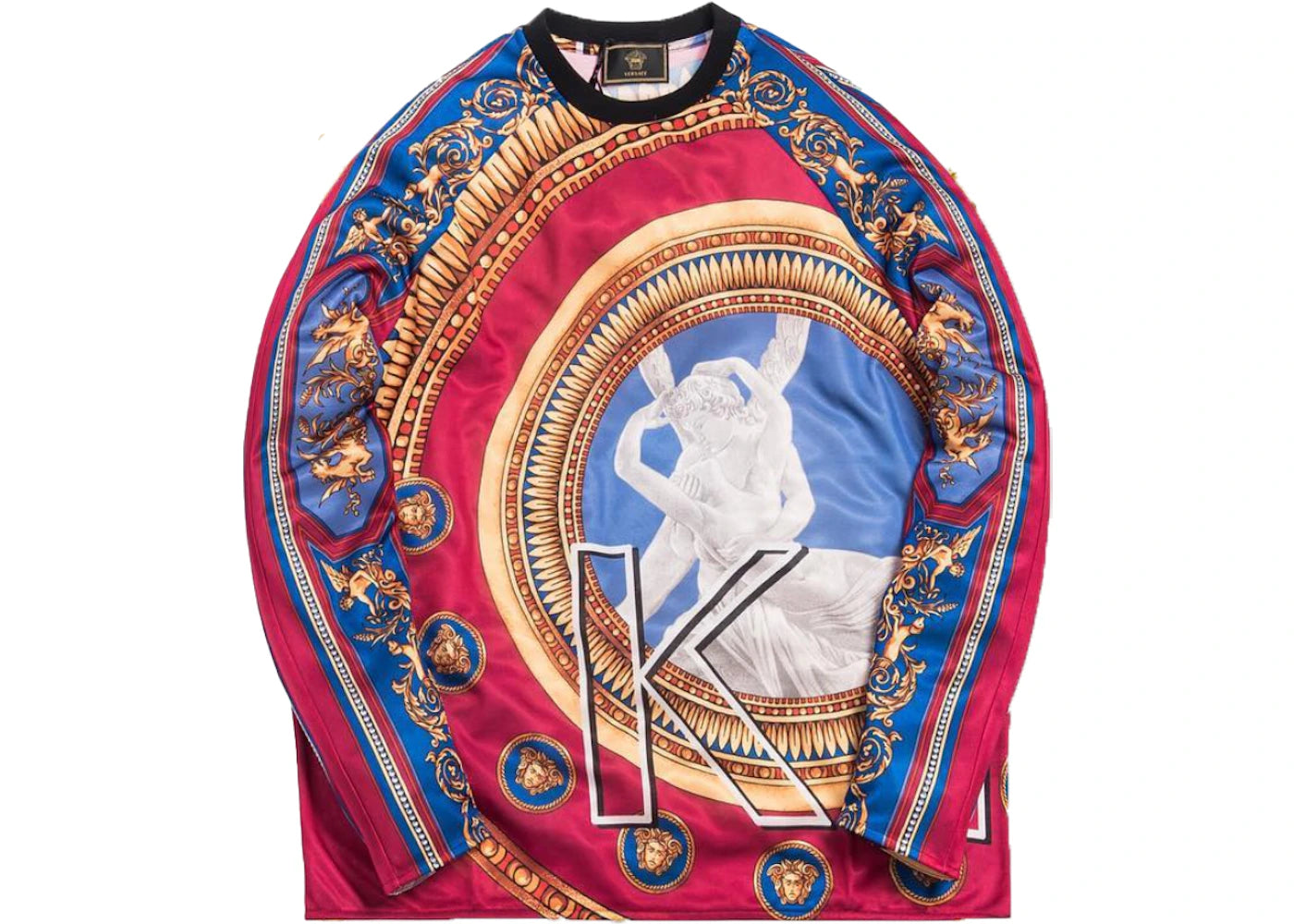 Kith x Versace Greco Tricot Crewneck Burgundy