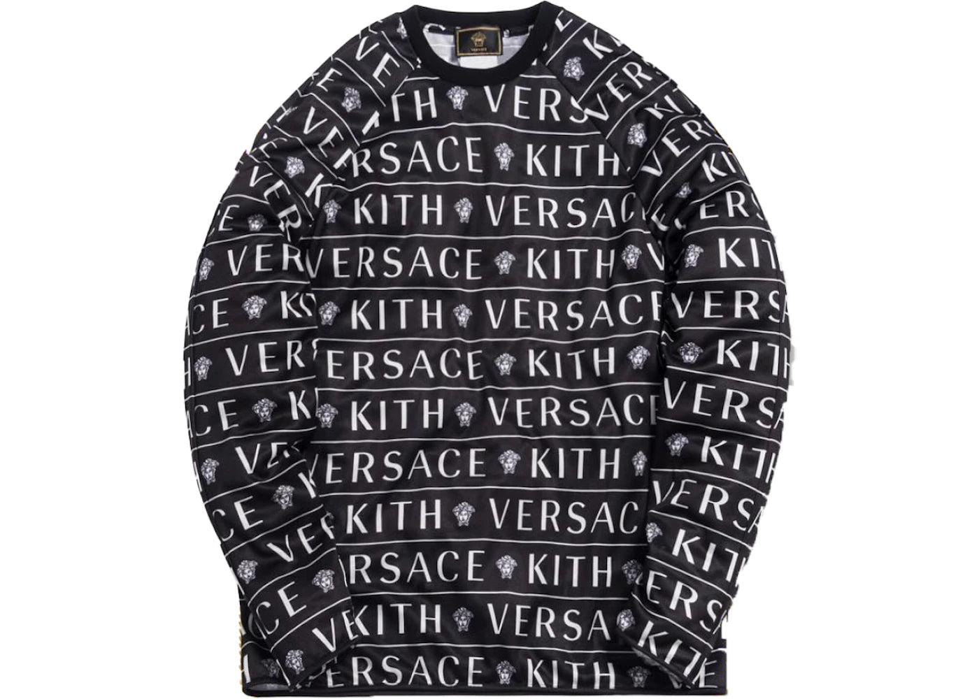 Kith x Versace Monogram Tricot Crewneck Black