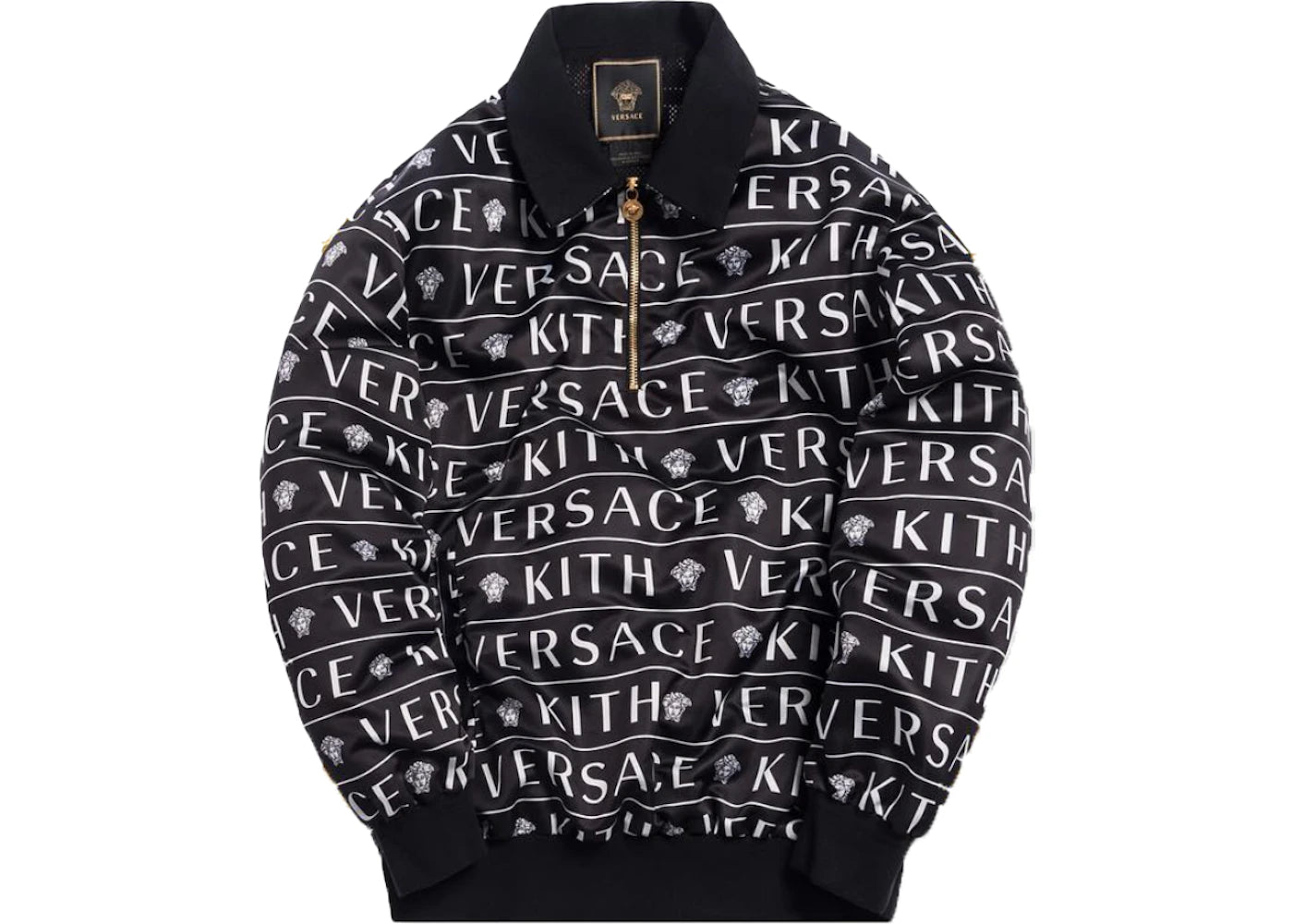 Kith x Versace Quarter Zip Pullover Black