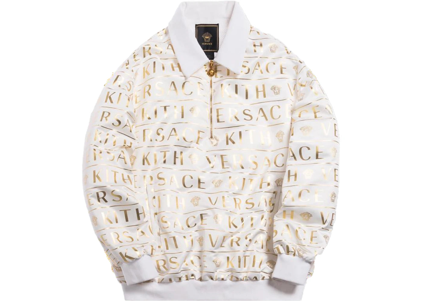 Kith x Versace Quarter Zip Pullover White