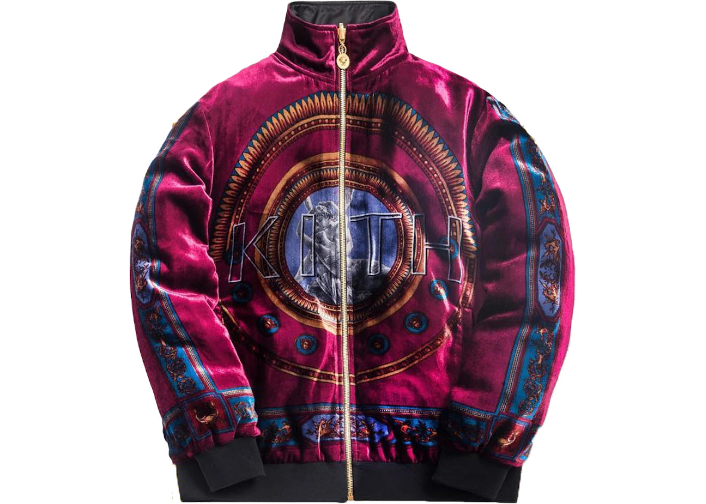 Kith x Versace Reversible Track Jacket Burgundy