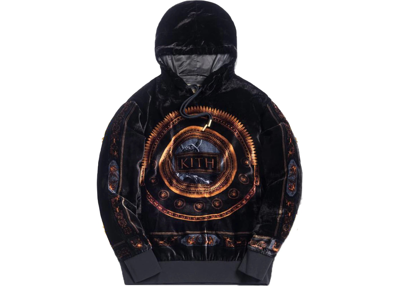 Kith x Versace Velour Hoodie Black