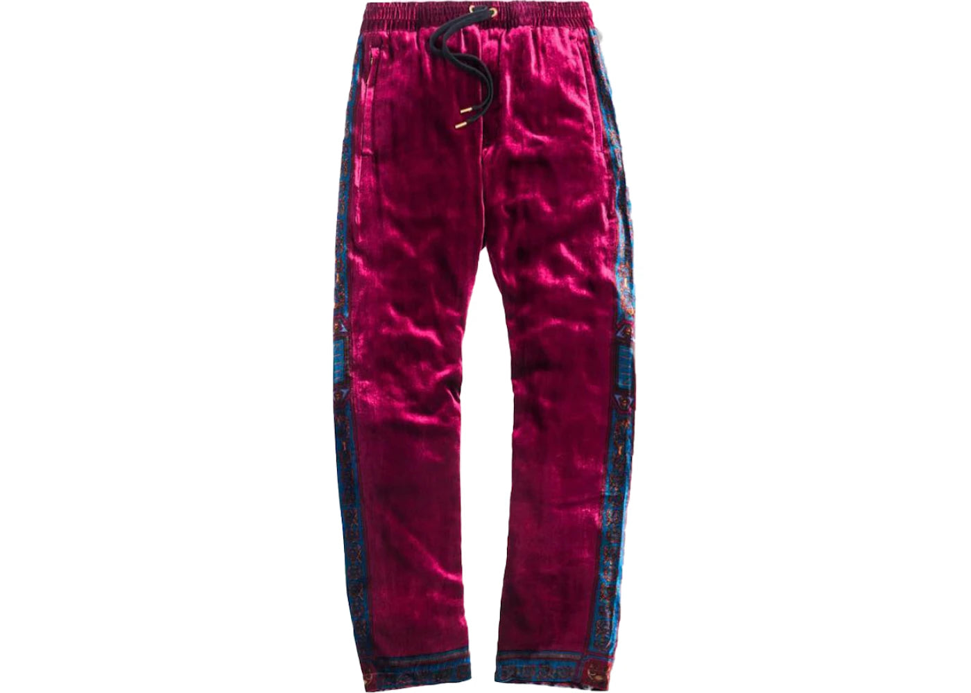 Kith x Versace Velour Track Pant Burgundy