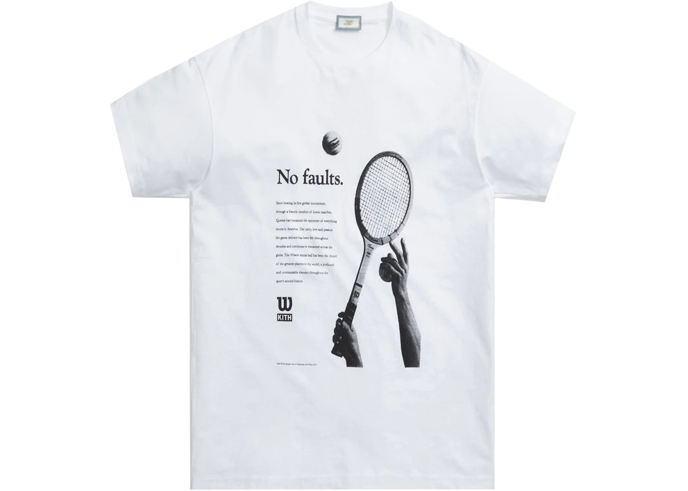 Kith x Wilson No Faults Tee White