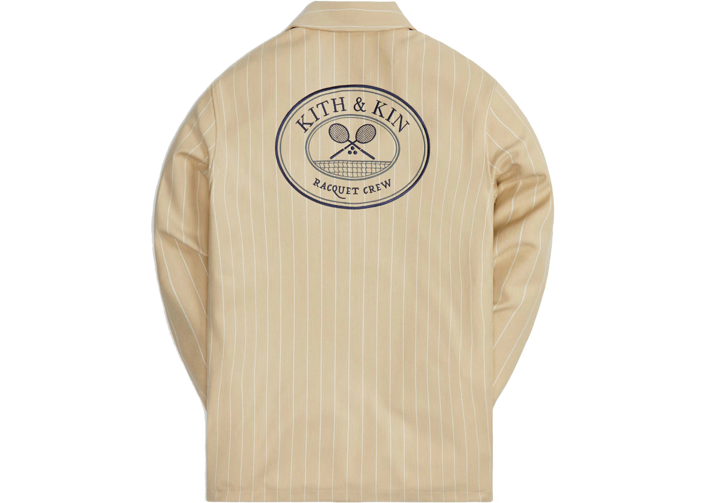 Kith x Wilson Pinstripe Double Knit Coaches Jacket Canvas