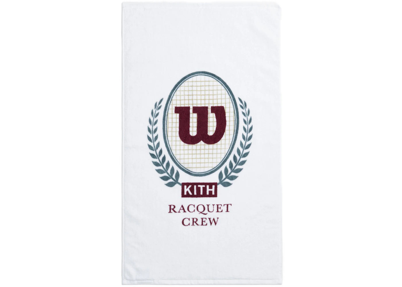 Kith x Wilson Racquet Crew Crest Sweat Towel White