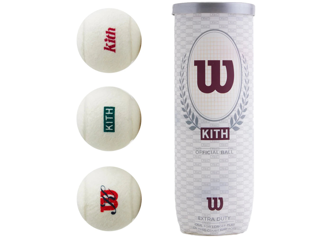 Kith x Wilson Regular Duty Tennis Ball Set White