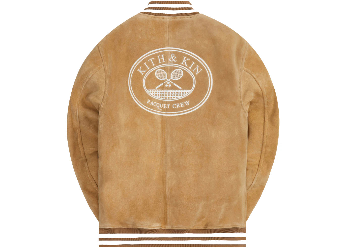 Kith x Wilson Willets Suede Varsity Jacket Desert